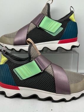 Sorel Kinetic Slip On Colorblock Sneakers